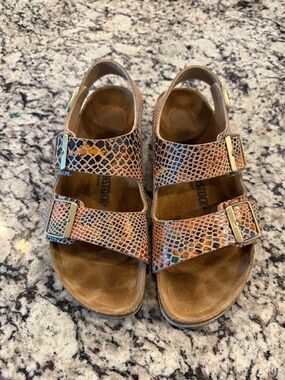 Birkenstock Milano Shiny Python-size 40